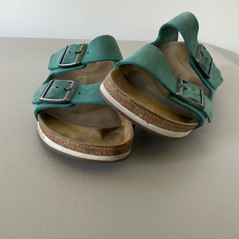 Birkenstock Arizona Teal Sandals - Picture 3 of 11
